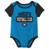 MLS Charlotte FC Infant Boys' 3pk Bodysuit - 4 of 4