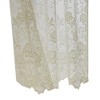 Habitat Limoges Sheer Rod Pocket Timeless and Naturalistic Floral Designs Selvedge Sides Curtain Panel Ivory - image 4 of 4