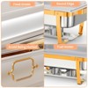4/6 Pack 9.5QT Stainless Steel Chafing Dish Buffet Set w/Lid Holder, Spoon, Tweezers - 4 of 4