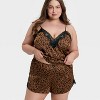 Women's Lace Trim Satin Pajama Shorts - Auden™ - 3 of 3