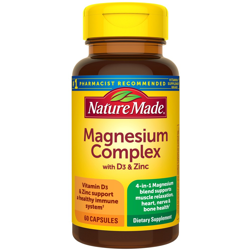 Photos - Vitamins & Minerals ZINC Nature Made Magnesium Complex Capsule - 60ct 