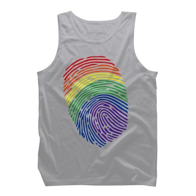 Adult Design By Humans Pride Fingerprint Rainbow Month By SummerFunnyTank Top