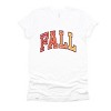 Simply Sage Market Varsity Fall Ombre Short Sleeve Tee - L - White - 2 of 4