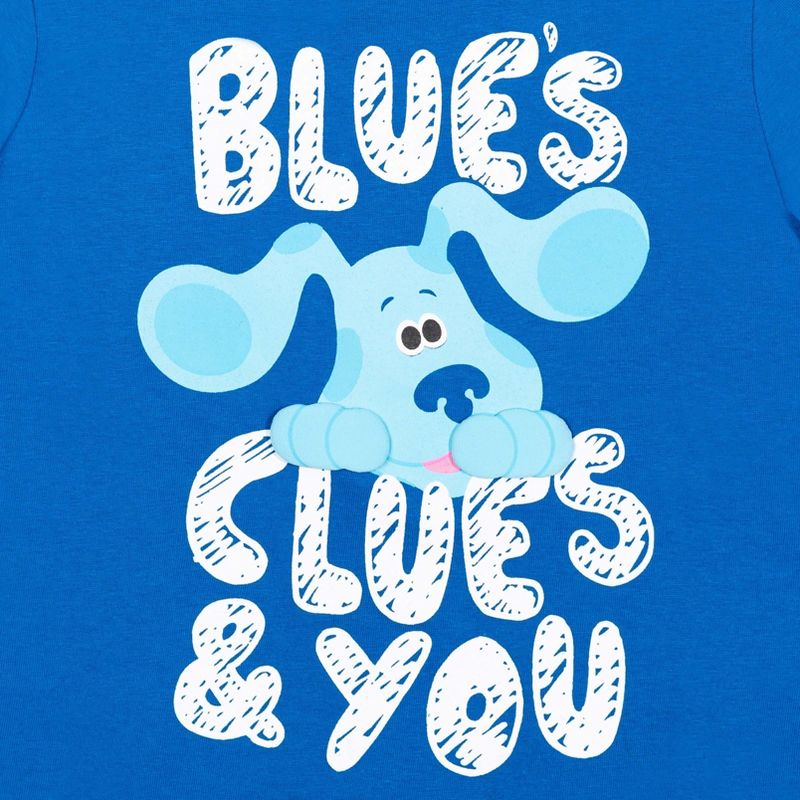 Blue's Clues & You! Toddler Boys 2 Pack Graphic T-Shirt Light/Dark Blue , 5 of 6