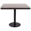 vidaXL Bistro Table Dark Brown 31.5 in.x31.5 in. MDF - image 2 of 4