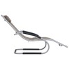 vidaXL Sun Lounger with Pillow Aluminum and Textilene Taupe - 3 of 4