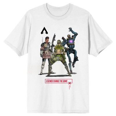 Apex Legends Octane Group Men's White Graphic Tee