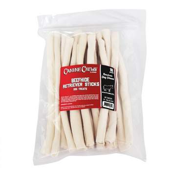 Canine Chews Natural Beef Rawhide Dog Treats - 18ct