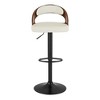 VECELO Swivel Bar Stools Height Adjustable Wooden Barstools, Set of 2 Seats - 2 of 4