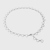Girls' 2pk Bow and Heart Chain Belt - art class™ Black/Silver - 2 of 3