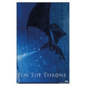 Trends International Game of Thrones - Viserion Framed Wall Poster Prints - 1 of 4