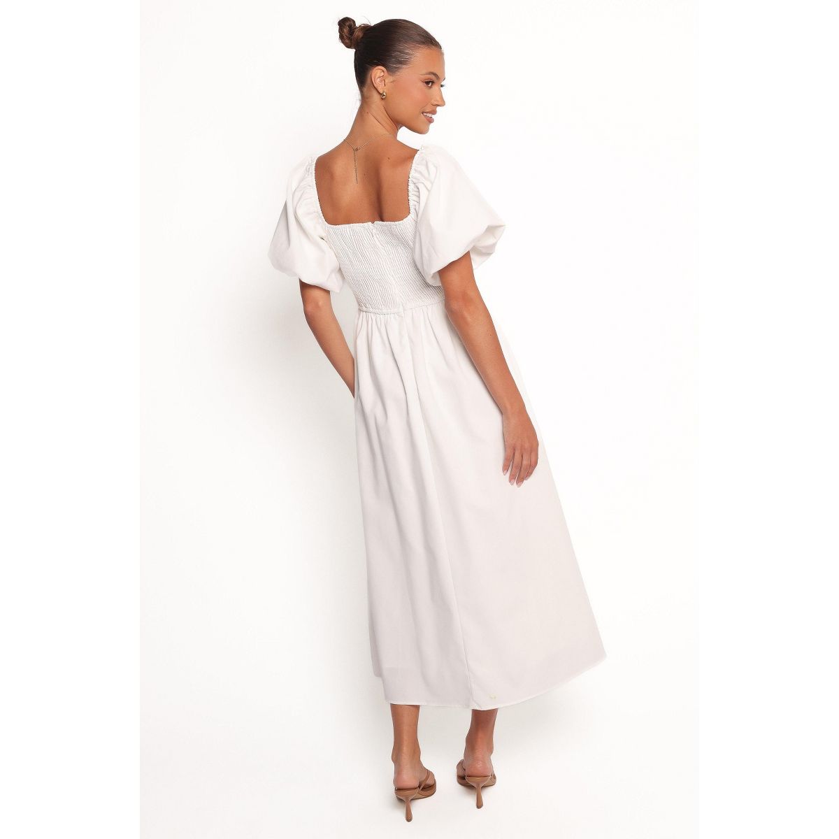 Clo Puff Sleeve Midi Dress - thumbnail 3