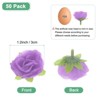 Unique Bargains Silk Plastic Small Faux Rose Artificial Flower Heads 1.2 inch - 3 of 4