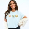 Simply Sage Market S.W.Smiley Flower Smiles Garment Dyed Tee - 2 of 4