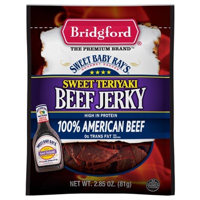 Bridgford Jerky Sweet Teriyaki Beef - 2.85oz