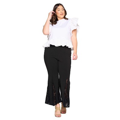 L I V D Women's Laced Flare Pants
