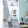 VYNXARIA 58 "x 15" Rectangular Wood frame full body mirror, dressing mirror,  decorative mirror, clothing store, floor standing mirror,Brown - 3 of 4