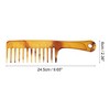 Unique Bargains Wide Tooth Comb for Curly Hair Wet Hair Long Thick Wavy Hair Detangling Comb Hair Combs with Long Handle for Women and Men 1 Pc - 2 of 4