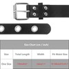 INSPIRE CHIC Women's Fashion Silver Buckle Vintage Hollow Circle Eyelet Belt for Dress Jeans - 4 of 4