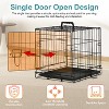 FDW 18-48in Dog Crates for Dogs Folding Mental Wire Crates Dog Kennels Pet Crate with Removable Tray and Handle - 4 of 4