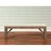 Roundhill Furniture Raven Wood Fabric Upholstered Dining Bench - 2 of 4