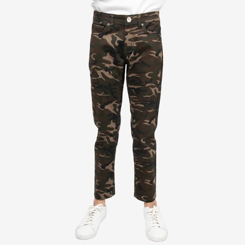 X Ray Boy's Stretch Camo Jeans In Olive Camo Size 14 : Target