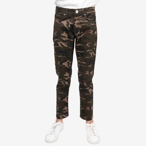 Camouflage stretch jeans sale