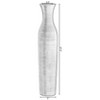 Uniquewise Tall Decorative Modern Ribbed Trumpet Design Brown Floor Vase - Home Decor, Stylish Accent Piece for Living Room, Dining Room, or Entryway - 4 of 4