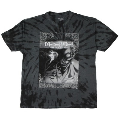 Death Note Men's Ryuk and Light Metallic Foil Tie-Dye T-Shirt