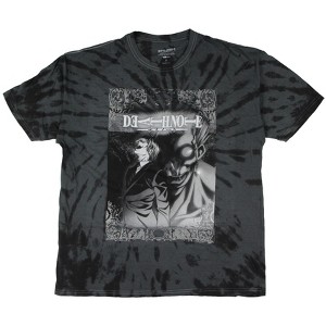 Death Note Men's Ryuk and Light Metallic Foil Tie-Dye T-Shirt - 1 of 4
