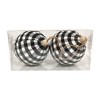 Vickerman Plaid Cloth Ball Ornament - 3 of 3