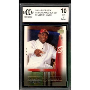 Lebron James Rookie Card 2003 Upper Deck Box Set #8 BGS BCCG 10 - 1 of 2