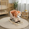 Mshliw Plush Lion Rocking Horse with Seatbelt, Wooden Base Ride‑On Toy for Toddlers 18–36 Months, Birthday Gift, Christmas gift - 4 of 4