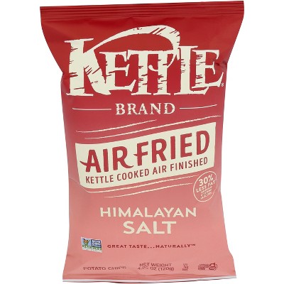 Kettle Brand Air Fried Himalayan Salt Potato Chips - Case of 15 - 4.25 oz