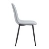GlasFlength Accent Chairs Premium Blend Upholstery Ergonomic Curved Seating Comfortable Design Six Chairs For Living, Gray, 17"*17"*34.5" - 3 of 4