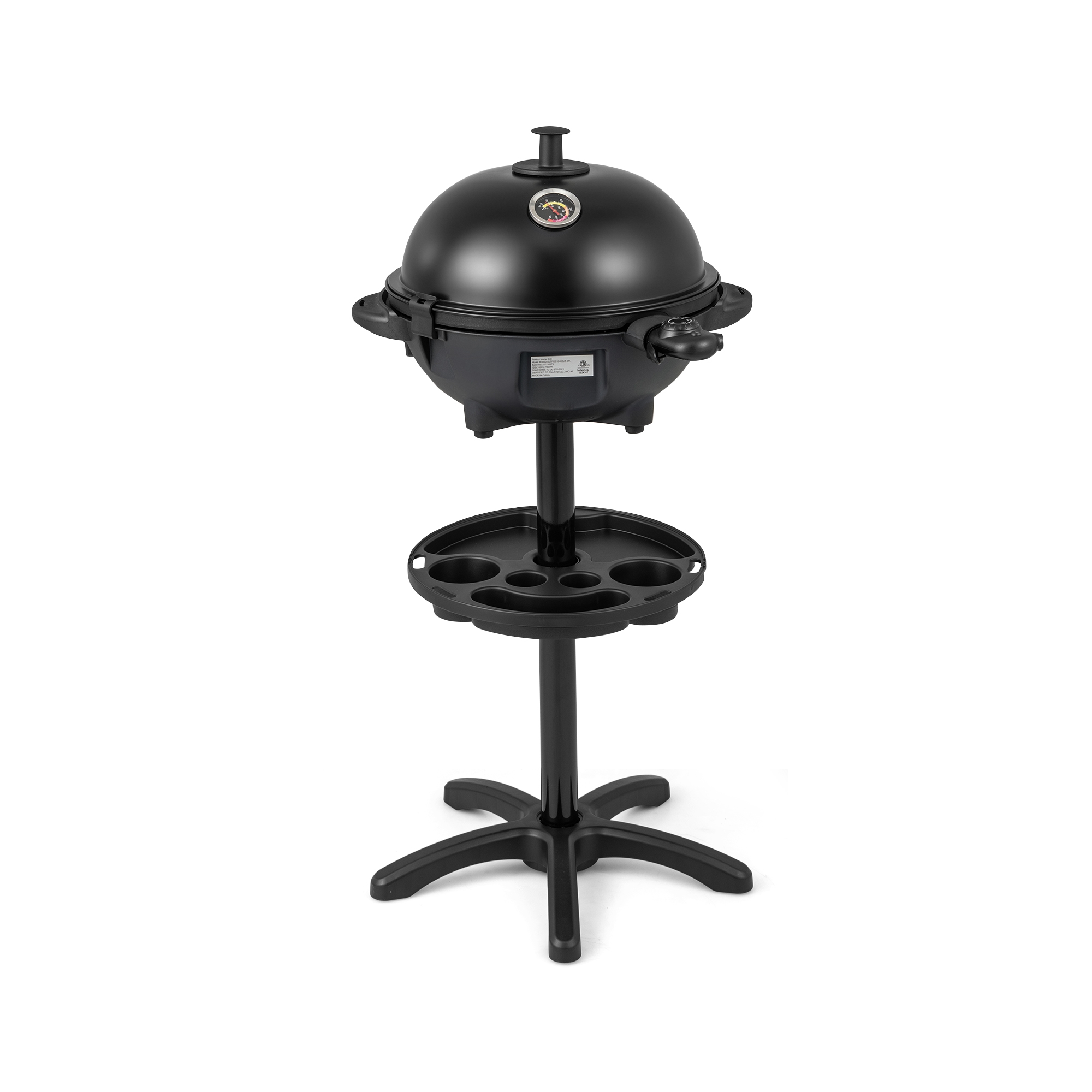 Costway Indoor Outdoor Electric Grill w/ Non-stick Grill Plate Temperature Control