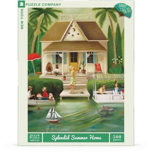 New York Puzzle Company Splendid Summer Home 500 Piece Puzzle - 1 of 4