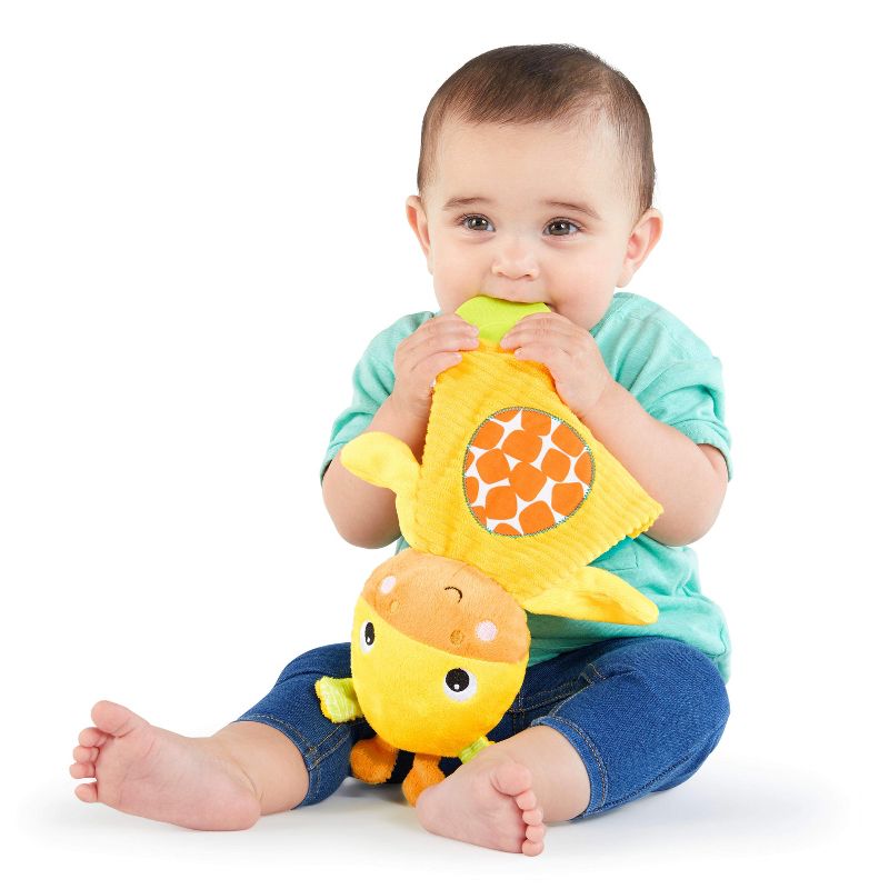 Bright Starts Snuggle Teethe Plush Teething Baby Toy &#8211; Giraffe, 5 of 12