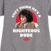 - Ferris Bueller's Day Off - Righteous Dude Graphic Short Sleeve Fleece Dress - 2 of 4