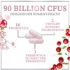 Probiotics for Women 90 Billion CFU, pH Balance Feminine Vaginal Odor, 16 Probiotic Strains with Prebiotics, Cranberry - 120 Capsules By Hello Lovely! - 3 of 4
