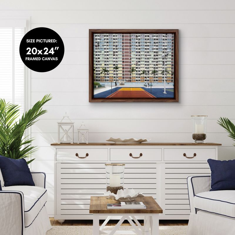 Americanflat - Choi Hung Estate by PI Creative Art Floating Canvas Frame - Modern Wall Art Decor, 5 of 7