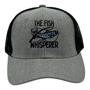 The Fish Whisperer Hat Funny Sarcastic Fishing Novelty Cap - Crazy Dog Hat - 1 of 4