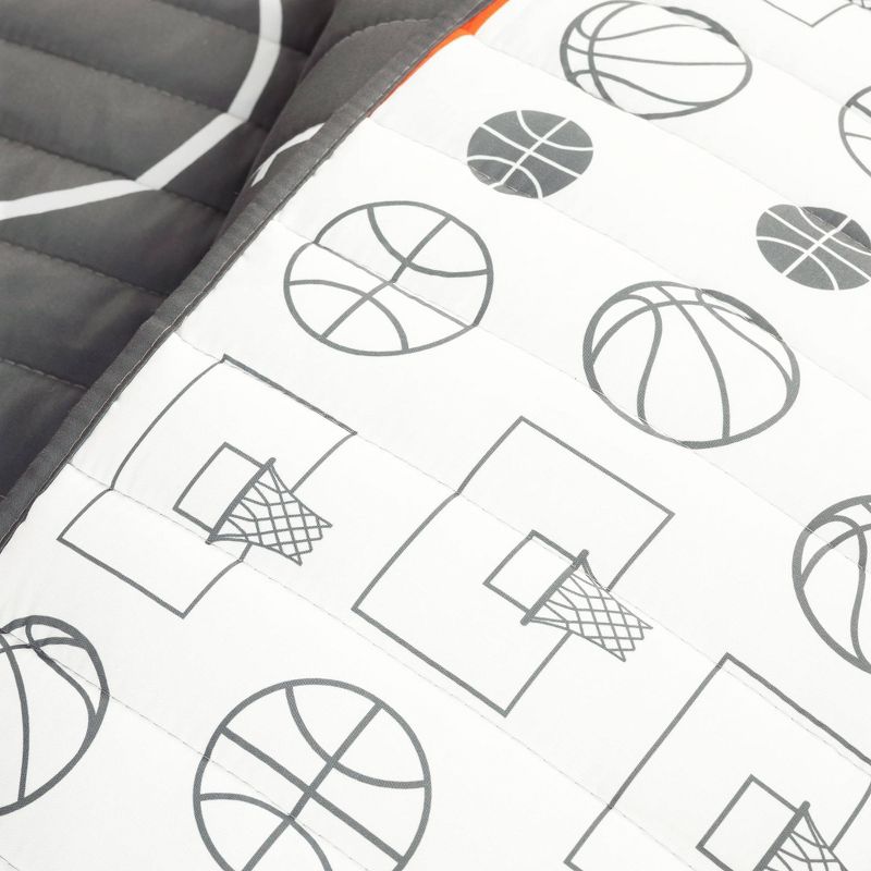 Kids' Basketball Game Reversible Oversized Quilt - Lush Décor, 5 of 9