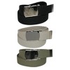 CTM Cotton with Nickel Buckle Adjustable Belt (Pack of 3 Colors) - 2 of 4