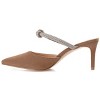 Journee Womens Lunna Mules Mid Stiletto Pointed Toe Pumps - 2 of 4