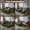 Whisen 2-Piece L-Shaped Sectional Compression Sofa with Soft Corduroy Fabric, No Assembly Required - 2 of 4