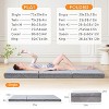 MUUEGM 4” Tri-Fold Memory Foam Mattress| Portable Mattress with Washable Cover, Storage Bag and Non-Slip Bottom, Gray - 2 of 4
