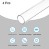 Unique Bargains Lamp Lantern Water Cooling System Acrylic Round Pipes Clear 4 Pcs 14" - 3 of 4