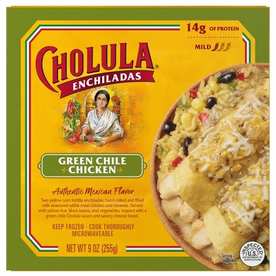 Cholula Frozen Green Chile Chicken Enchilada - 9oz