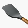 Acacia Wood/Nylon Solid Turner Gray - Figmint™: Kitchen Utensil, Hand Wash, 12.99" Length, Cooking Spatula - 3 of 3